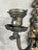 1930s Art Nouveau Two Arms Bronze W Frosted Milk Glass Shades Wall Sconce, a Set of 3 For Sale - Image 9 of 13