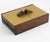 This stunning original decorative box was expertly crafted in France, circa 1960. The rectangular form, featuring Macassar...