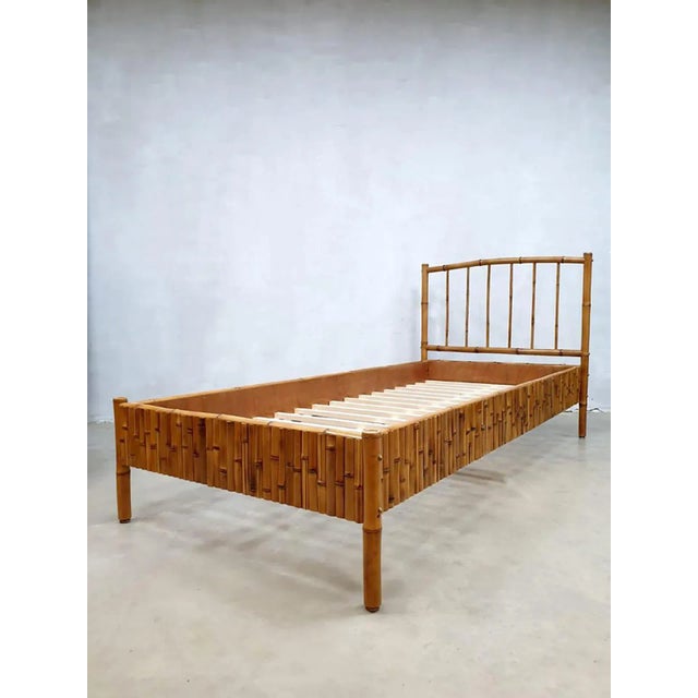 1960s Vintage Tropical-Style Bamboo Daybed For Sale - Image 5 of 5