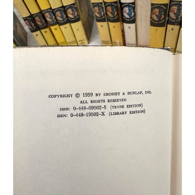 Paper Vintage Nancy Drew Book Collection S/23 For Sale - Image 7 of 8
