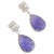 Natural tanzanite diamond earring in 18k gold For Sale - Image 15 of 18