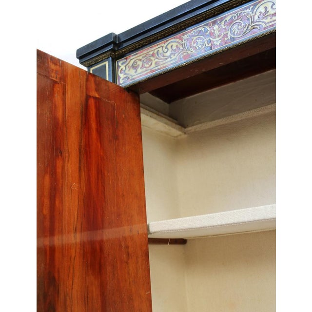 Black Antique Sideboard with Boulle style Inlays For Sale - Image 8 of 14