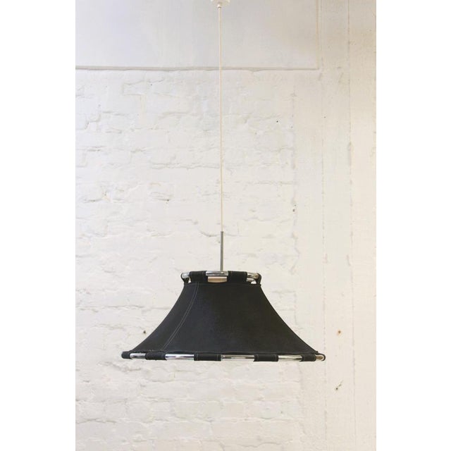 Black and Chrome Ceiling Lamp by Anna Ehrner for Ateljé Lyktan, 1970s For Sale - Image 11 of 12