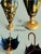 1950s Vintage Italian Toleware Umbrella Stand-Black-Gold-Floral-Metal-Holder-Cane For Sale - Image 5 of 10