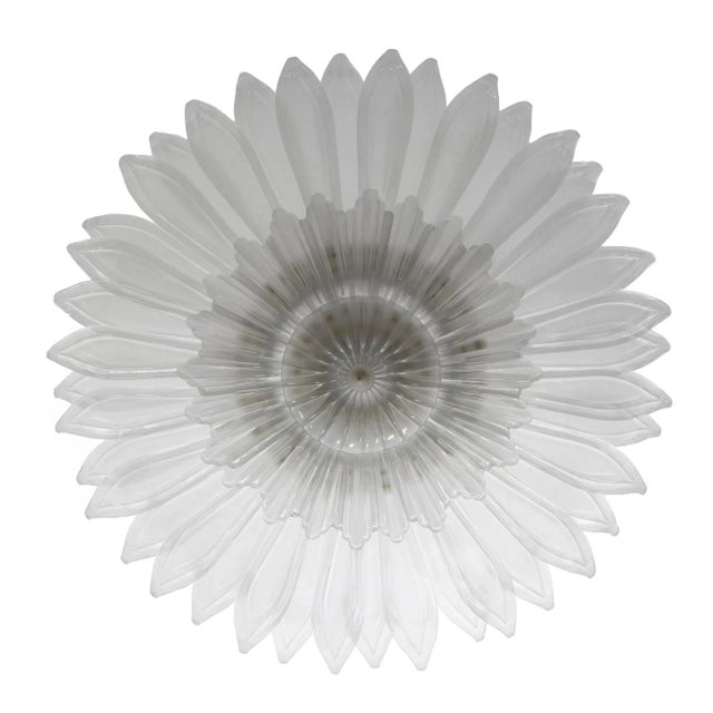 White Mid-Century Modern Italian Murano Glass Margherita Ceiling Light, 1990s For Sale - Image 8 of 8
