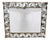 Art Deco Wall Mirror with Geometric Glass Frame For Sale