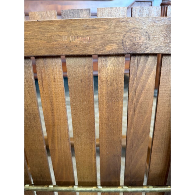 Wood 1960s Romanian Mid-Century Modern Hideaway Drop Leaf Dining Set With 4 Chairs - 5 PCS For Sale - Image 7 of 8