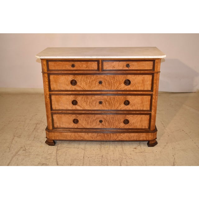 19th Century 19th Century Burl Birch Commode For Sale - Image 5 of 12