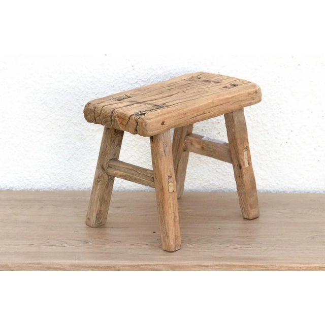 Vintage Small Country Milking Stool For Sale - Image 4 of 6