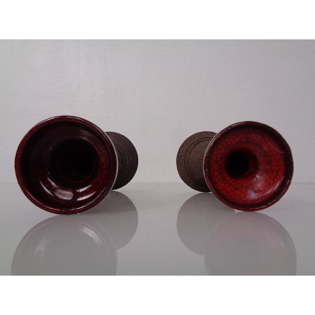 Danish Lava Ceramic Candleholders by Lehmann, 1960s, Set of 2 For Sale - Image 15 of 18