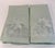 Pair Vintage Pale Pistachio Madeira Linen & Organza Fingertip Towels For Sale - Image 12 of 17
