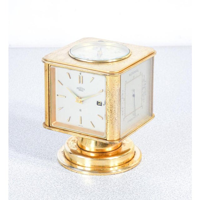Angelus Table Clock with Date and Instruments, 1960s For Sale - Image 10 of 18