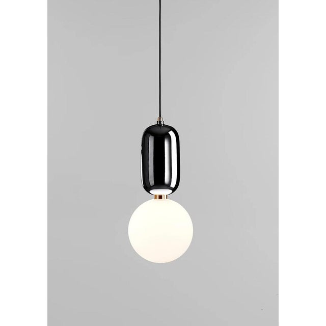Black Aballs T Me Black Suspension Lamp by Jaime Hayon for Parachilna For Sale - Image 8 of 12