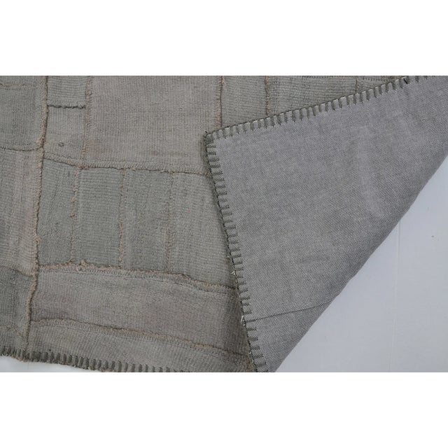 Vintage Oushak Grey Hemp Rug For Sale - Image 9 of 10