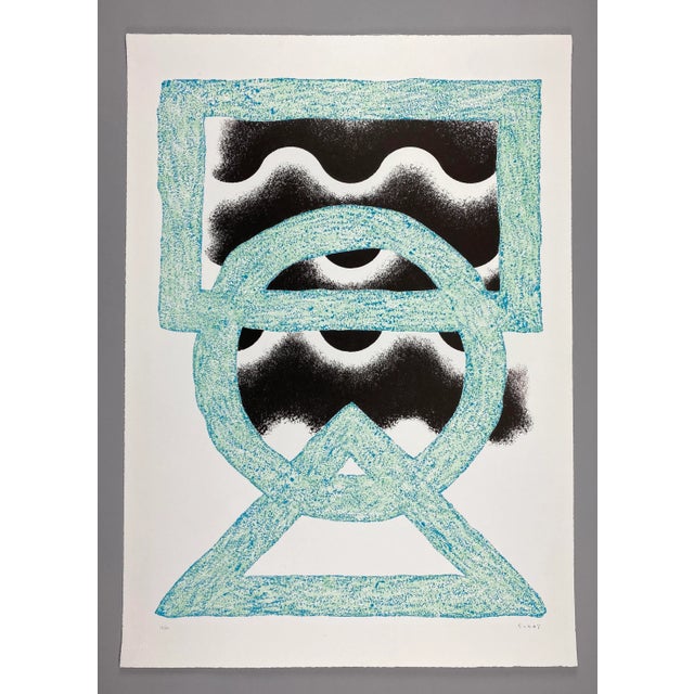 Aqua Kumi Sugaï, Oni, Color Lithograph, 1985 For Sale - Image 8 of 8