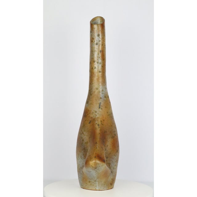 Ceramic Ceramic Vase by Agnès Escala for Vallauris, 1970s For Sale - Image 7 of 12