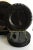 Vintage Mikasa Black Tulip Dinnerware Set - Set of 24 For Sale In Los Angeles - Image 6 of 12