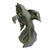 Verdigris 1950s Japanese Art Bronze Fly Koi Fish Garden Sculptures - Set of 2 For Sale - Image 8 of 12