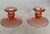 1930s 1930’s Paden City Blush Pink Candle Holders - A Pair For Sale - Image 5 of 12
