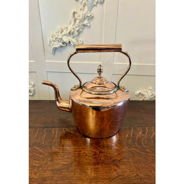 Copper Antique George III Copper Kettle, 1800 For Sale - Image 8 of 8
