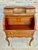 Wood 1930s French Louis XV Style Marquetry Bureau With Brass Mounts For Sale - Image 7 of 11