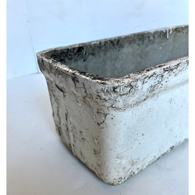 Vintage Belgian Concrete Rectangular Planter For Sale - Image 10 of 11