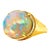 Syna Ethiopian Opal Yellow Gold Ring with Diamonds For Sale