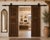 This Antique Indian Carved Teakwood Door is handcrafted from solid teakwood, featuring beautiful Art Noveau style...