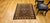 Persian Vintage Persian Malayer Area Rug, Hand-Knotted Wool, Geometric Pattern, 4x4, Navy & Ivory For Sale - Image 3 of 14