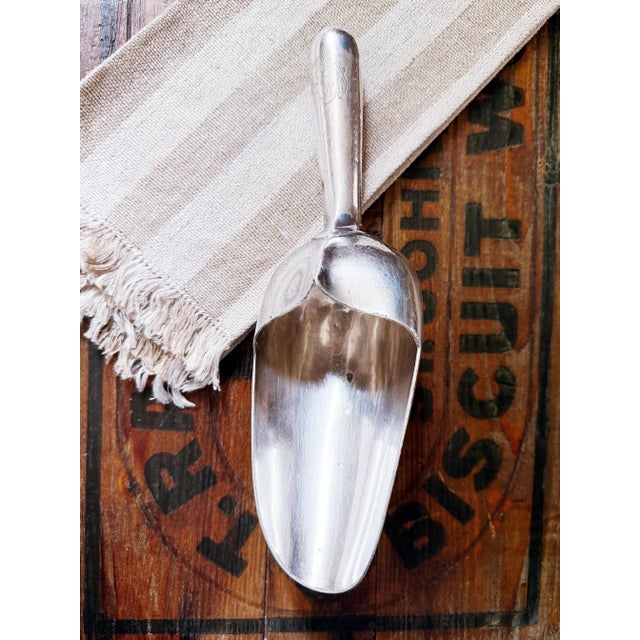 Traditional Antique Hotel Silver Ice Scoop For Sale - Image 3 of 9