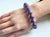 Purple Charoite Beaded Stretch Bracelet by Noblesse Oblige Studio, 9" For Sale - Image 8 of 10