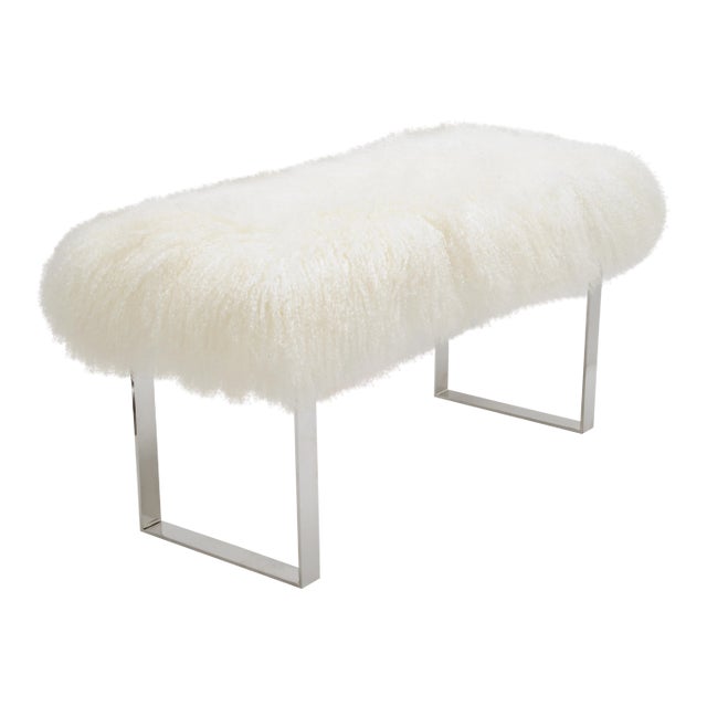 Skinny Curly BeBe Bright White Bench For Sale