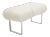Skinny Curly BeBe Bright White Bench For Sale