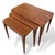 Brown Mid-Century Teak Nesting Tables from Richard Hornby, 1960s, Set of 3 For Sale - Image 8 of 9
