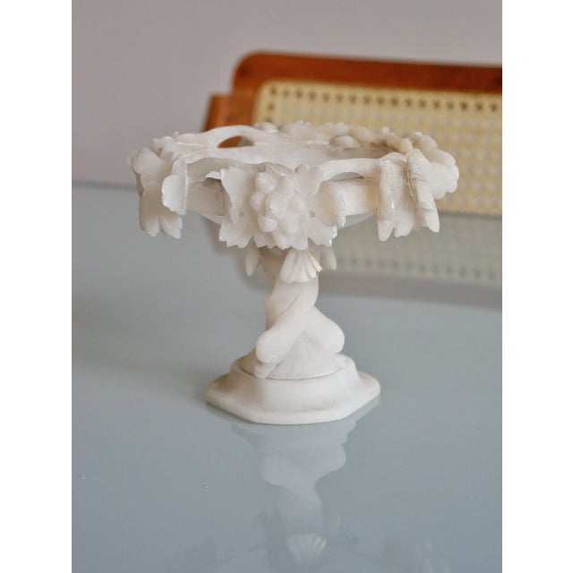 Stone Antique Italian Alabaster Centerpiece, 1890s For Sale - Image 7 of 7