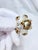 White Vendôme 1950s–60s Glass Bead Necklace & Earrings | White Ab & Filigree Set, 3 Pieces For Sale - Image 8 of 14
