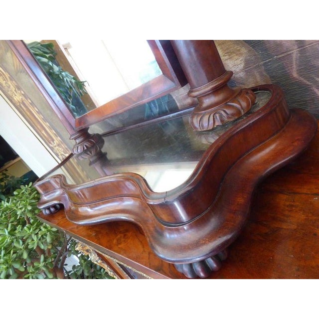 Antique George III Flame Mahogany Dressing Table Mirror, 1780 For Sale - Image 10 of 16