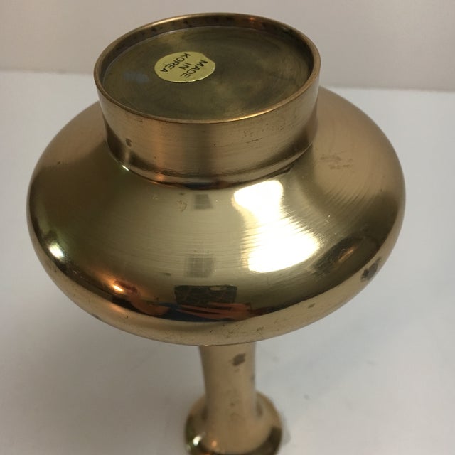 Vintage Korean Brass Bud Vase Chairish