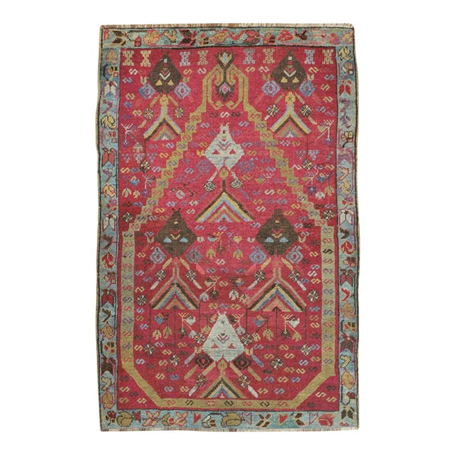Galerie Shabab Collection Early 20th Century Turkish Ghourdes Throw Rug For Sale