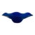 1988 Signed Brian Higer Postmodern Cobalt Blue Glass Wave Centerpiece Bowl For Sale