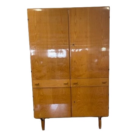 Vintage Two Door Closet with Drawers by Novy Domov, 1965 For Sale