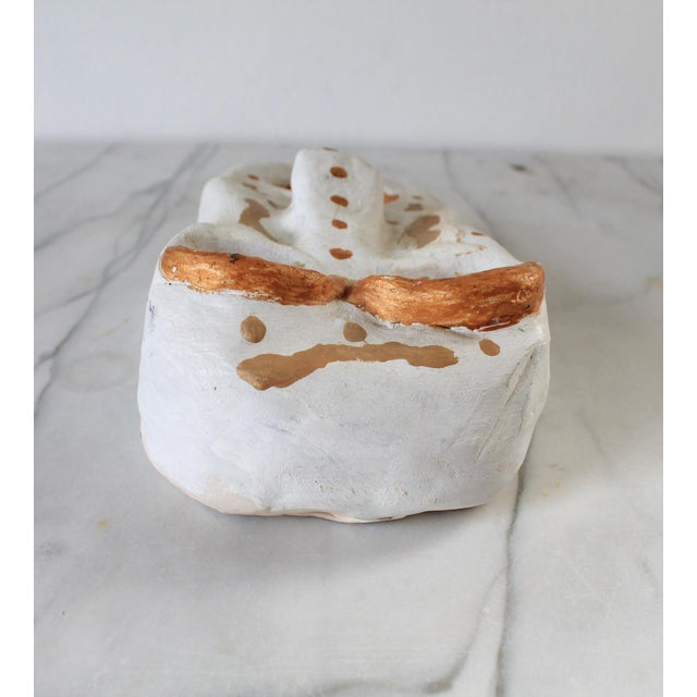 Ceramic Studio Art Pottery Face Sculpture For Sale - Image 7 of 9