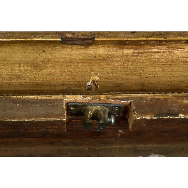 German School 19th Century Oil Painting of a Hiker in an Alpine Landscape For Sale - Image 13 of 16