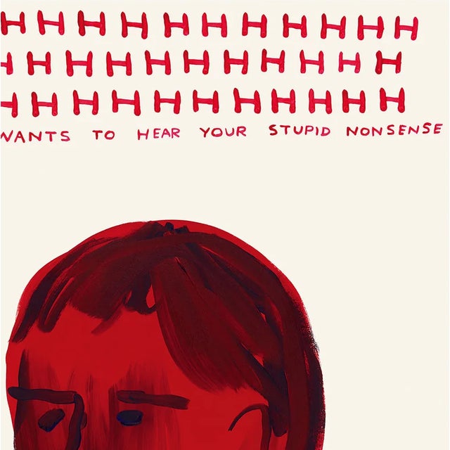2020s David Shrigley SHHH Lithograph Poster, 2023 For Sale - Image 5 of 6