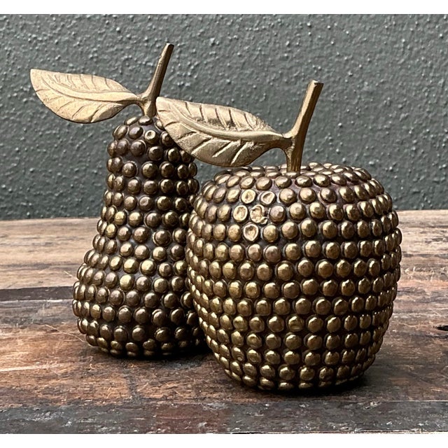 Late 20th Century Vintage Studded Apple and Pear For Sale - Image 5 of 11