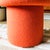 Mushroom Ottoman in Carrot Wool For Sale - Image 10 of 11