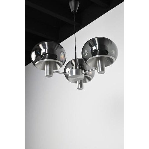 Space Age Pendant Light in Metal For Sale - Image 10 of 12