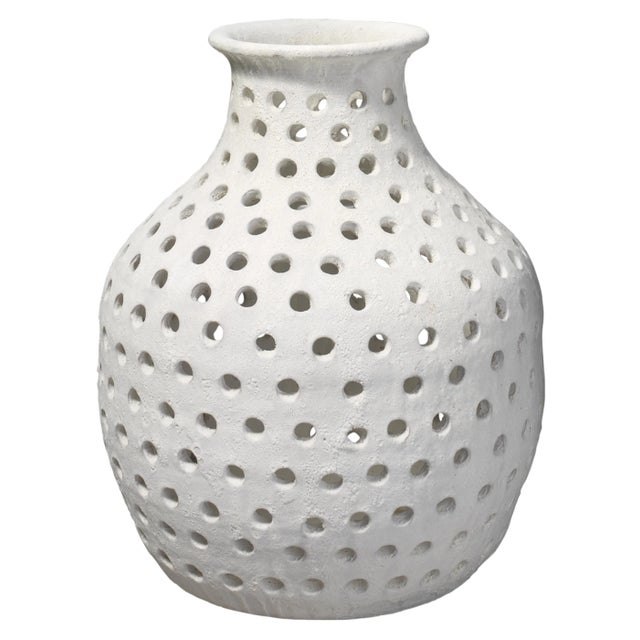 Jamie Young Porous Ceramic Vase, Small For Sale In Los Angeles - Image 6 of 6