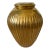 Vintage Steve Chase Gilded Liquid Gold Ribbed Urn/Vase For Sale