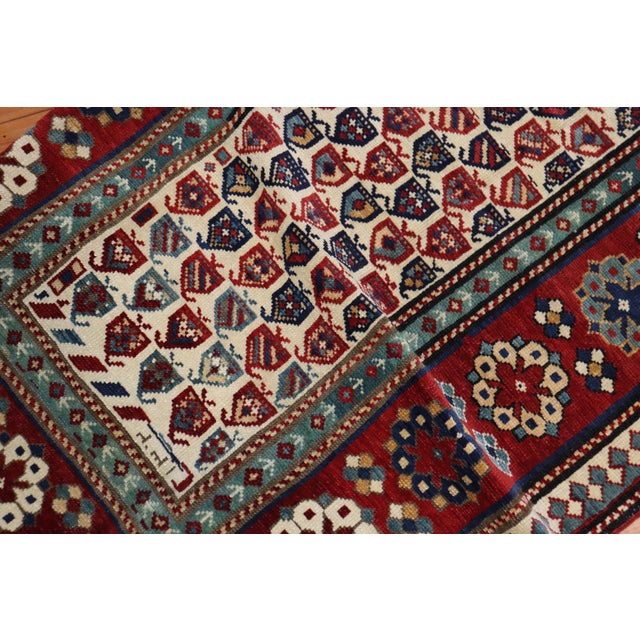 Tribal Antique Caucasian Talish 19th Century Runner For Sale - Image 13 of 18